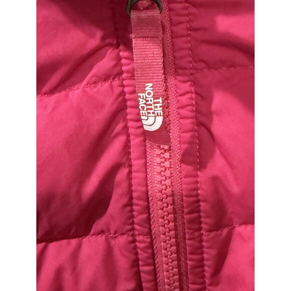 The North Face Girls Pink Puffer Jacket XS 6 Lightweight Down Insulated Outerwea - Picture 3 of 8